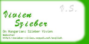 vivien szieber business card